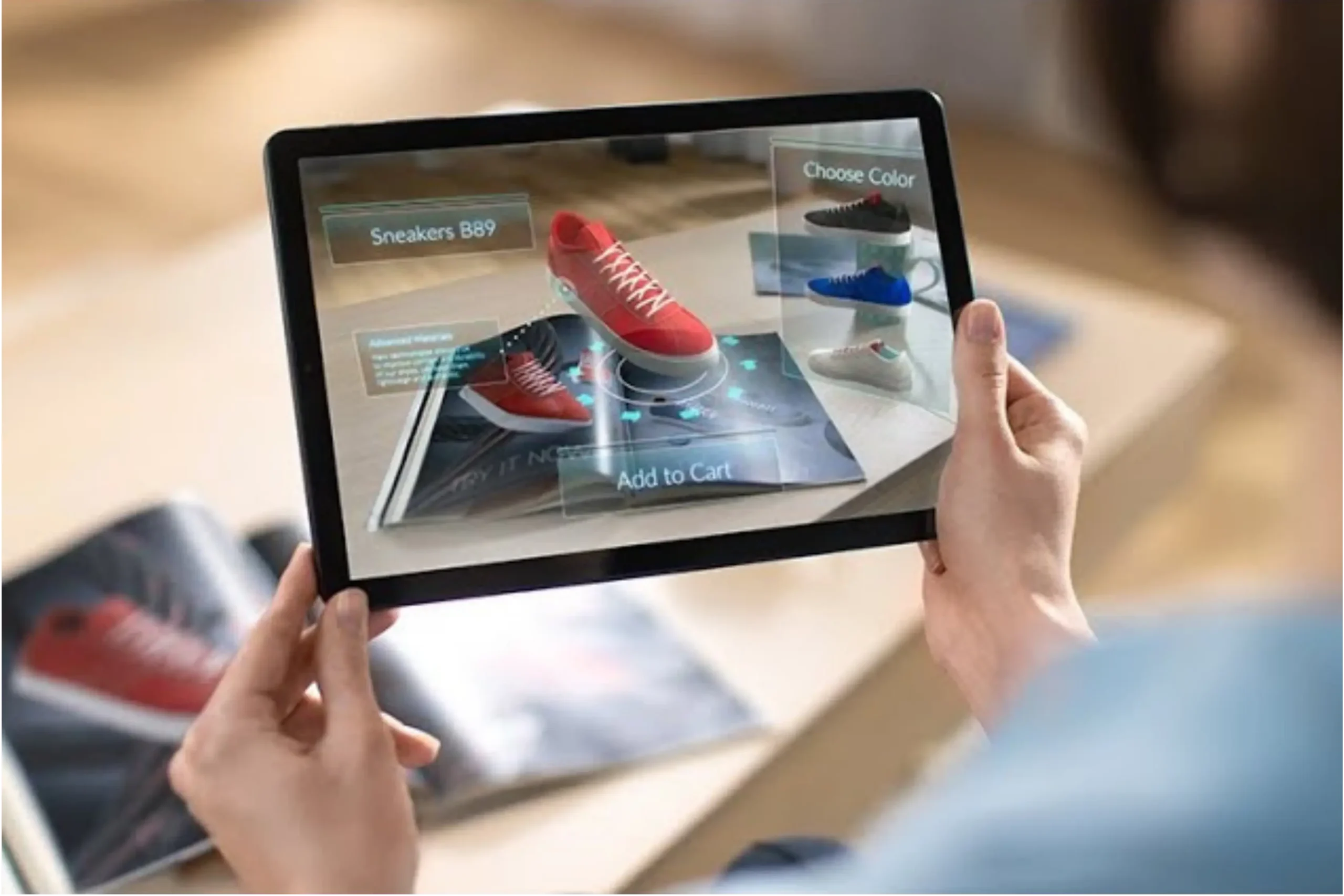 technology on the screen