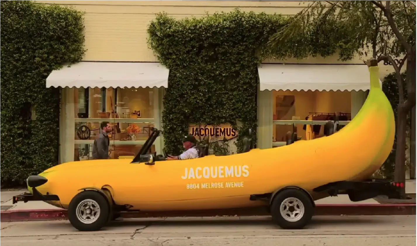 Banana mobile for Jacquemus LA store